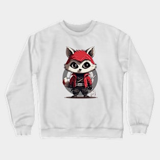 Prowling Red Panda Ninjas Crewneck Sweatshirt